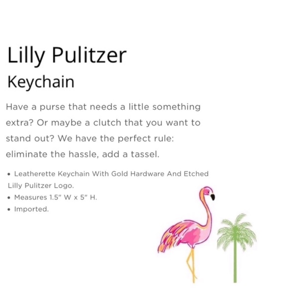 Lilly Pulitzer Tassel Keychain - Picture 7 of 7
